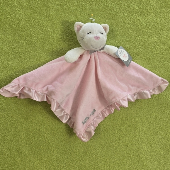 😻NWT MINT HTF Carter’s kitty baby girl LITTLE ANGEL security blanket pink (Q6) - Picture 5 of 5